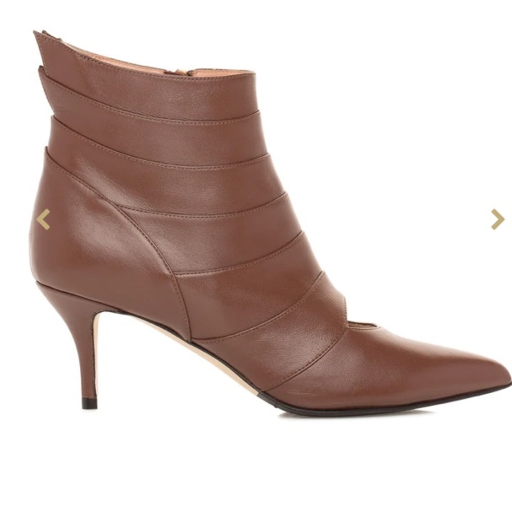 NEW WITH TAGS AND BOX TORI SOUDAN Elsie Low Heel Boot -Cocoa